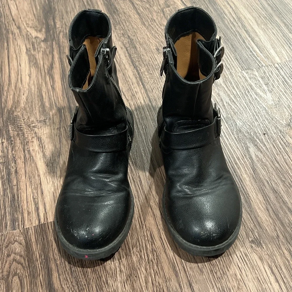 FRYE Veronica Bucle-strap Engineer Boot Toddler Little Kid Size 1